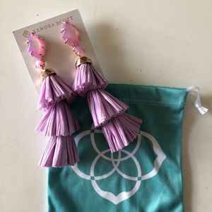 Kendra Scott Denise Earrings - Gold/Pink